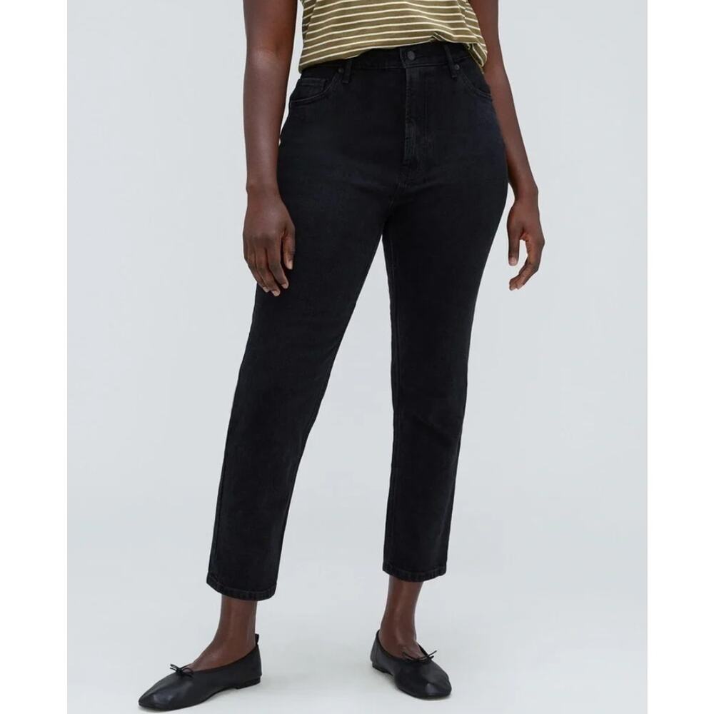 Everlane The Curvy Cheeky Jean Black Size 27 Crop